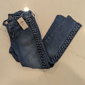 NWT Gap Jeans with Braided Side